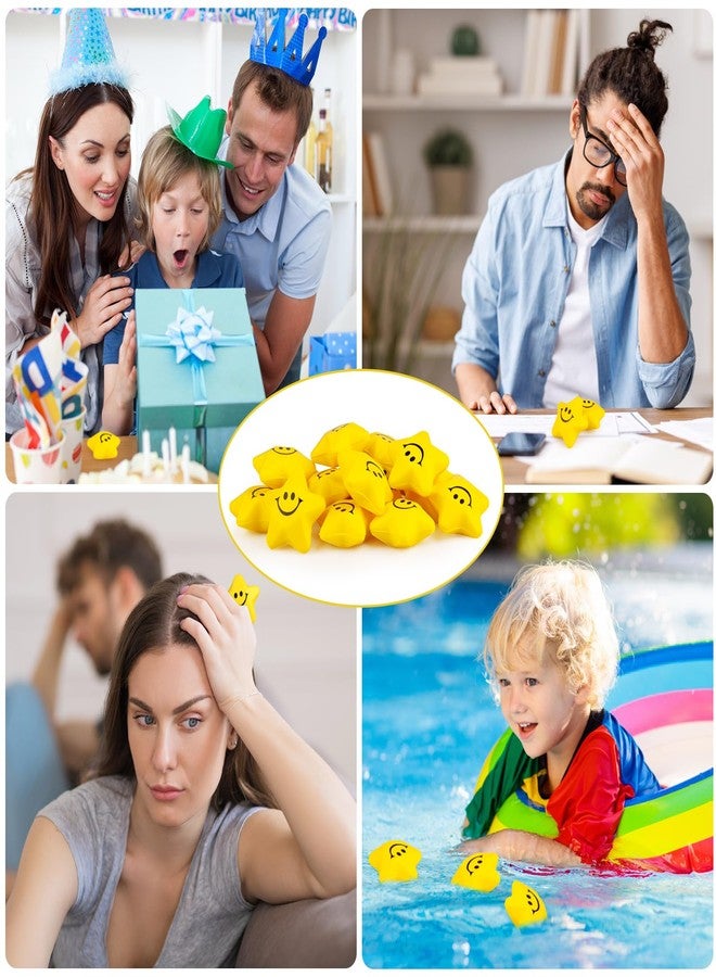 Atiloy 24PCS for Star Stress Balls Cute Mini Face Foam Toys 2.16Inch Mini Stress Relief Balls for Kids Adults Classroom Anxious Fidget Sensory Party Decorations Supplies - Image 5